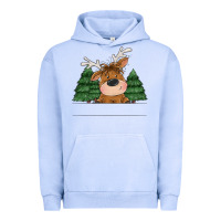Pigment Grape Ice Personalized Christmas deer Urban Hoodie - MaliasSmallBusiness