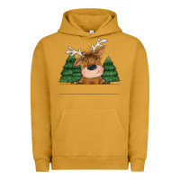 Pigment Peanut Butter Personalized Christmas deer Urban Hoodie - MaliasSmallBusiness
