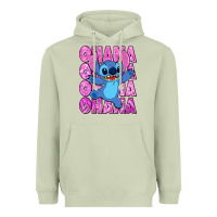 Matcha ohana stitch Heavyweight Hoodie - Zillion Design Studio