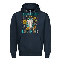 Navy adulthing is some bullshit with sanflowers and gamstone  tbw Zipper Hoodie - texasbilliewilder
