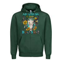 Sports Green adulthing is some bullshit with sanflowers and gamstone  tbw Zipper Hoodie - texasbilliewilder