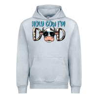Heather Grey holy cow i'm dad Urban Hoodie - MaliasSmallBusiness