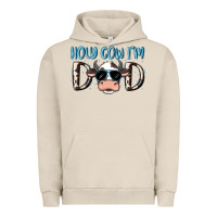Pigment French Oak holy cow i'm dad Urban Hoodie - MaliasSmallBusiness