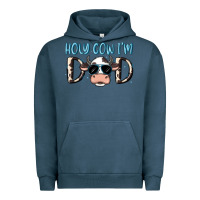 Pigment Midnight Navy holy cow i'm dad Urban Hoodie - MaliasSmallBusiness