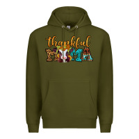 Army Green thankful mama baby calf Premium Hoodie - Jasminsmagicworld