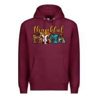 Burgundy thankful mama baby calf Premium Hoodie - Jasminsmagicworld