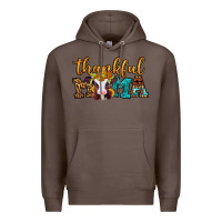 Coffee thankful mama baby calf Premium Hoodie - Jasminsmagicworld