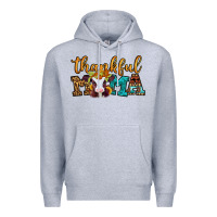 Heather Grey thankful mama baby calf Premium Hoodie - Jasminsmagicworld