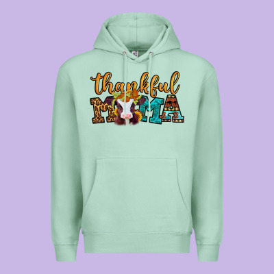 Thankful Mama Baby Calf Premium Hoodie Designed By Jasminsmagicworld