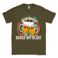 Army Green beer never broke my heart Classic Tee - texasbilliewilder