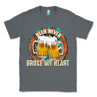 Charcoal Heather beer never broke my heart Classic Tee - texasbilliewilder