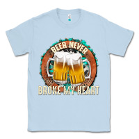 Dusty Blue beer never broke my heart Classic Tee - texasbilliewilder