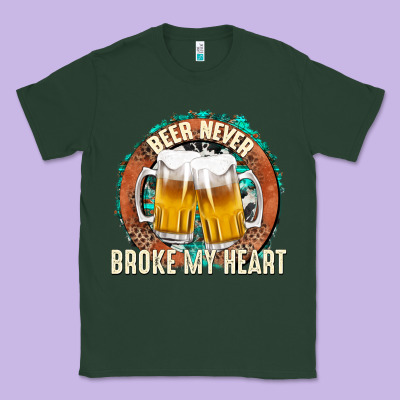 Classic Tee beer never broke my heart