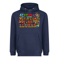 Navy ay ay ay canta y no llores Heavyweight Hoodie - CTS Tumbler Store