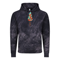 Cloud Black bluered lollipop Vintage Hoodie - AdoDesignShop