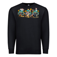 Black western farm trucks farm animals Premium Sweatshirt - FaDigitalArtStudio