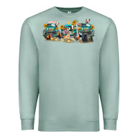 Seafoam western farm trucks farm animals Premium Sweatshirt - FaDigitalArtStudio