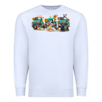 White western farm trucks farm animals Premium Sweatshirt - FaDigitalArtStudio