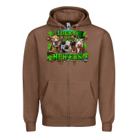 Chestnut St Patricks Day Lucky Heifers Zipper Hoodie - RanaPortraitStore