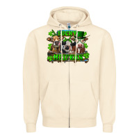 Sandshell St Patricks Day Lucky Heifers Zipper Hoodie - RanaPortraitStore