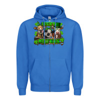 True Royal St Patricks Day Lucky Heifers Zipper Hoodie - RanaPortraitStore