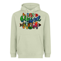 Matcha one blessed mom autism Heavyweight Hoodie - Zillion Design Studio