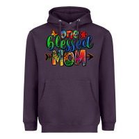 Plum one blessed mom autism Heavyweight Hoodie - Zillion Design Studio