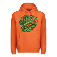 Carrot Monstera Leaf Premium Hoodie - LillyAllenDesigns