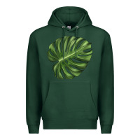 Sports Green Monstera Leaf Premium Hoodie - LillyAllenDesigns