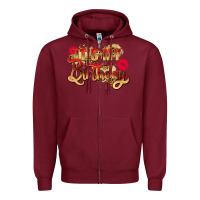 Burgundy it's my birthday Zipper Hoodie - Zillion Design Studio