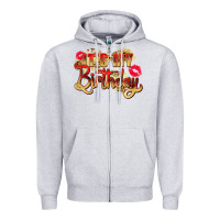 Heather Grey it's my birthday Zipper Hoodie - Zillion Design Studio