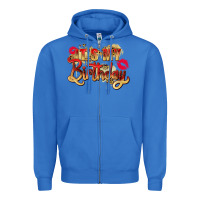 True Royal it's my birthday Zipper Hoodie - Zillion Design Studio