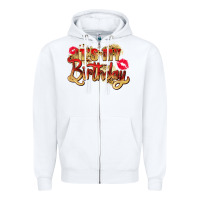 White it's my birthday Zipper Hoodie - Zillion Design Studio