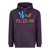 Plum peace love freedom Heavyweight Hoodie - Zillion Design Studio