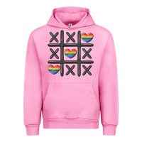 Fuchsia Pink pride tic tac toe Urban Hoodie - MaliasSmallBusiness