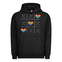 Pigment Black pride tic tac toe Urban Hoodie - MaliasSmallBusiness
