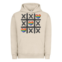Pigment French Oak pride tic tac toe Urban Hoodie - MaliasSmallBusiness