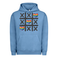 Pigment Pebble Blue pride tic tac toe Urban Hoodie - MaliasSmallBusiness
