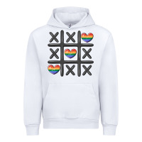 White pride tic tac toe Urban Hoodie - MaliasSmallBusiness
