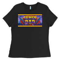 Black super dad Ladies Tee - BarkalooDesign