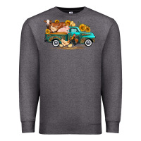 Charcoal Heather western farm truck farm animals Premium Sweatshirt - FaDigitalArtStudio