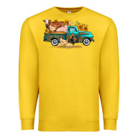 Lemon western farm truck farm animals Premium Sweatshirt - FaDigitalArtStudio