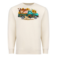 Sandshell western farm truck farm animals Premium Sweatshirt - FaDigitalArtStudio