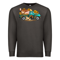 Smoke western farm truck farm animals Premium Sweatshirt - FaDigitalArtStudio