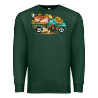 Western Farm Truck Farm Animals Premium Sweatshirt | Teevron