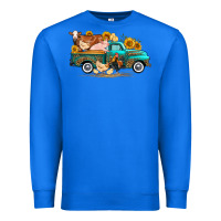 True Royal western farm truck farm animals Premium Sweatshirt - FaDigitalArtStudio