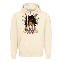 Sandshell afro locs hair stylist messy bun tbw Zipper Hoodie - texasbilliewilder