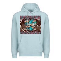 Blue Mist western nurse stethoscope pink leopard Premium Hoodie - BarkalooDesign