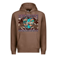 Chestnut western nurse stethoscope pink leopard Premium Hoodie - BarkalooDesign