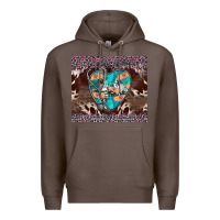 Coffee western nurse stethoscope pink leopard Premium Hoodie - BarkalooDesign